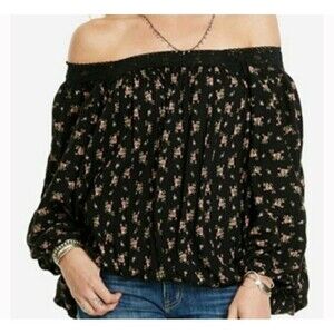 Ralph Lauren Denim & Supply Boho Top Crochet Pink Floral Cottagecore Sz LG/XL